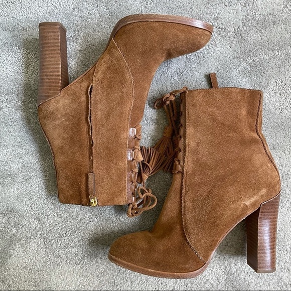 Michael Kors Collection Odile Suede Lace Up Boots - Picture 5 of 11